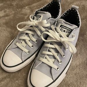 Light blue converse all stars